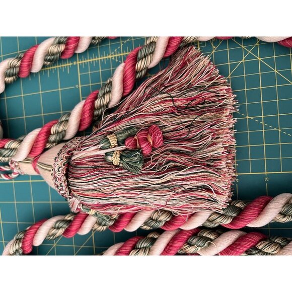 Curtain Tie-Back Tassels Set of Two ROBERT ALLEN Designer Sashiel Aurora France - Picture 4 of 5